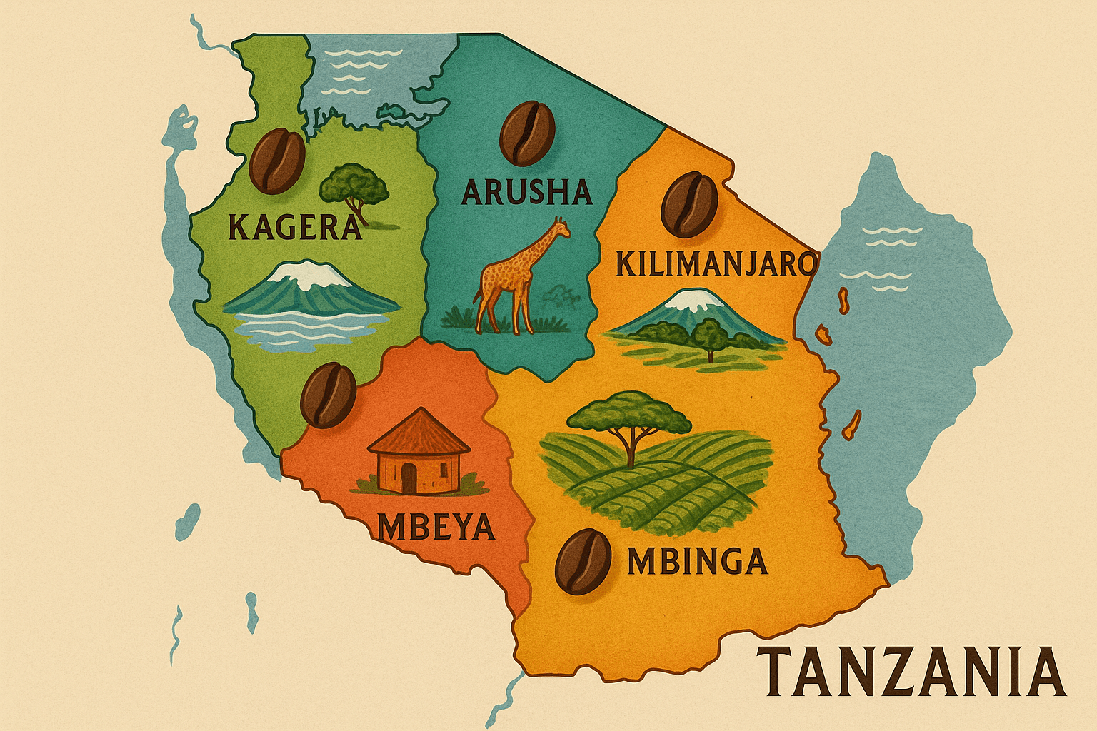 Les 5 Régions Productrices de Café à Découvrir Absolument en Tanzanie